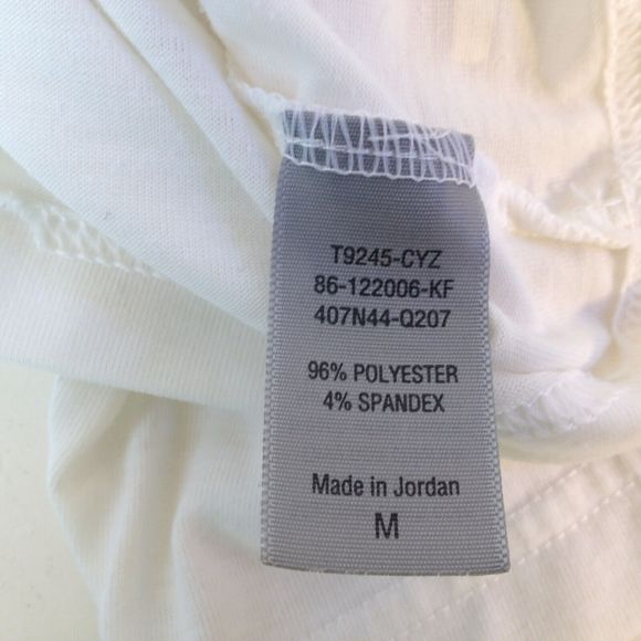 Champion Men's Duo Dry T-Shirt Size Medium Cut Big White Athletic - Picture 9 of 11